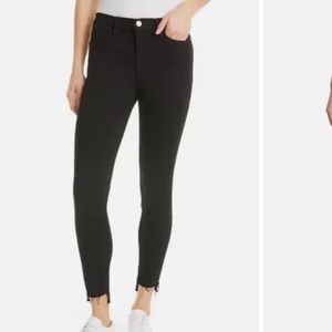 FRAME Le High Skinny Jean frayed hem